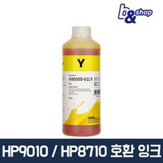 HP9010 HP8710 HP8610 HP7740 HP7720 프린터 호환 무한 리필 잉크테크 잉크, 1개, H8950D 노란색 염료(DYE) 1L