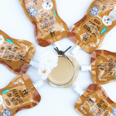 반려견 우유 카라멜맛 저지방 200ml 팩 10팩 세트 강아지 간식 음료, 닥터할리 펫밀크 카라멜 200mlX10팩