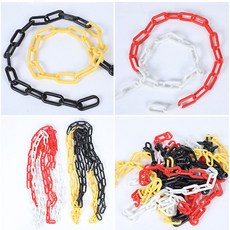 차선규제봉 체인줄 주차금지 플라스틱 체인 6mm 8mm, 레드화이트 1m, 1개, 레드화이트 1m
