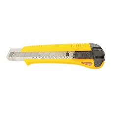 KDS 커터칼 L-18 18mm 일제 오토락 커터 칼날 2장 내장 색상랜덤, 1개