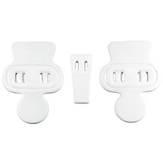 Markwort 3피스 어덜트 힙 풋볼 패드세트, White