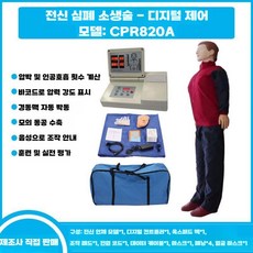 심폐소생술 마네킹 인공 모형 구조대 소방관 폐수 포집, CPR390 (전자/피드백/가방), 1개