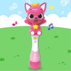 등원길 장난감 핑크퐁 불빛소리 자동 버블스틱 봄소풍 야외놀이, 1개