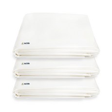 BINILJEONMUNOL 大型床墊套收納包裝搬家塑膠袋, 3入, 透明2m X 2.5m（信封式無孔）