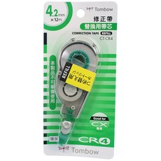 蜻蜓 Tombow CT-CR4 修正帶替換內帶 (綠) 4.2mm寬, 一個入, 綠