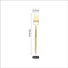 켈리 4색 커트러리 고급커트러리 레스토랑양식기 나이프 스푼 포크, H. 디저트 포크