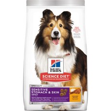 希爾思 Hills 成犬 敏感胃腸與皮膚 雞肉特調 專業照護 狗飼料, 1個, 4磅-超取最多寄2包