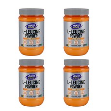 나우푸드 L-류신 파우더 글루텐 프리 비건, 255g, 4개
