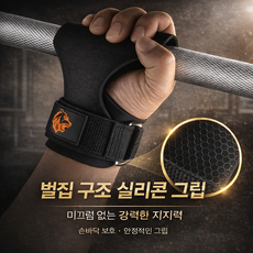 미끄럼방지 실리콘 파워밴드 핸드가드 핸드가드 리프팅그립, 1세트, 블랙