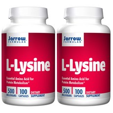 Jarrow FORMULAS 賈羅公式 左旋離胺酸膠囊 500mg, 100顆, 2罐