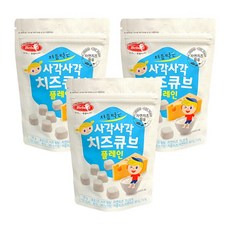 베베스트 처음먹는 사각사각 치즈큐브, 플레인, 3개, 16g