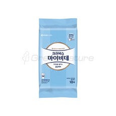 크리넥스 마이비데 휴대용 화장실용 물티슈 비데티슈, 24g, 10개입, 5개