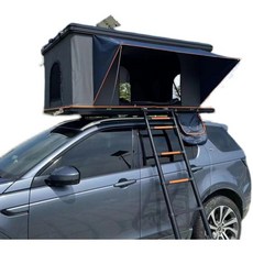 차량용 루프탑 텐트 어닝 자동차 차박용 차위 지붕 오토홈, 블랙케이스밀리터리그린천이중+크로스바