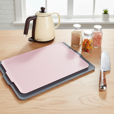 항균 TPU 우드 도마 주방 조리도구 캠핑용 칼집 방지 양면, 몽크로스 TPU원목도마, 소