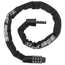 시그니처베이지 자전거 킥보드 섬유 스틸 자물쇠 번호키 도난방지 YPZ089, 65cm, 1개, 블랙