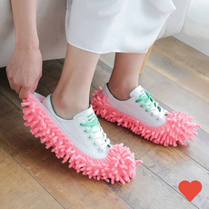 청소용품 청소 슬리퍼 커버 2p 거실 실내화 층간소음 거실화, 핑크, 1개