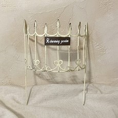 미니 라운드 울타리 화분픽 화분장식 가든픽, 버터