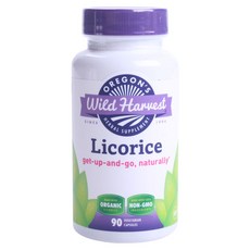 OREGON'S Wild Harvest 無麩質甘草素食膠囊, 90顆, 1罐