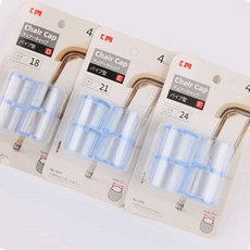 디쓰리포 식탁의자커버 투명 의자발 커버, 21mm