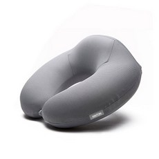 킨톤 여행용 U자 통풍 메모리폼 목쿠션, 그레이