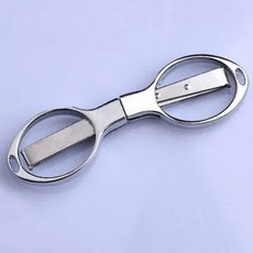 다기능 접이식 가위 편지지 DIY 도구 플라스틱 손잡이 8 단어 스트레치 를위한 스테인레스 스틸 안전, Silver