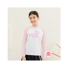 베이직 엘르 여아동 나그랑 래쉬가드 핑크 BEGX604P 2954567