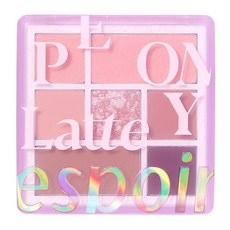 espoir 艾絲珀 Oat Milk Edition Real Eye七色眼影盤 8g, 10 Peony Latte, 1個