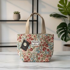 소소한일상 상회 플라워 캔버스 숄더백 린넨 데일리 에코 토트백