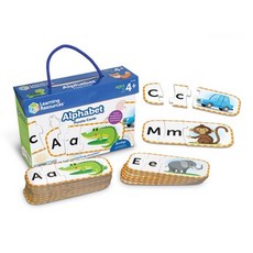 영어단어 재밌는 알파벳 퍼즐카드 영어학습교구 3세이상 언어학습 G_25116, 1개