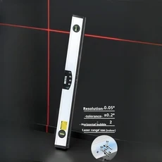 자석 LCD 디지털 레벨 자 측정기 자체 보정 고정밀 전자 경사계 건설 목공 도구, 01 Laser-600MM
