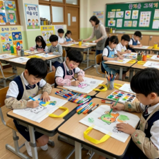 일루오슈 부직포 가방 그림 그리기 에코백 도안 색칠 학교 수업, 3개, 묘접도