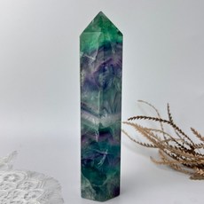 мσσи_нασ ᙏ̤̫͚ 螢石柱 方塊體 七彩雲彩 大彩虹光 黃螢石 綠螢石 藍螢石 紫螢石 紅橘色, 1個