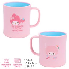 lilfant 美樂蒂 304不鏽鋼 兒童餐具組 (學習筷/湯匙/叉子/杯子/水壺/保溫瓶/餐盤/餐盒/餐具袋), 1個, 雙色大杯300ml, 粉色, 學習筷/湯匙/叉子/杯子/水壺/保溫瓶/餐盤/餐盒/餐具袋