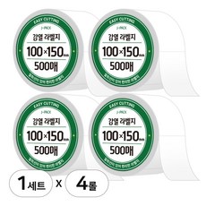제이팩 감열 롤 라벨지 100 x 150mm 500매 4개, 1세트