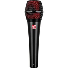 노래 음성 및 스튜디오 녹음을 위한 SE Electronics V7 다이내믹 마이크 슈퍼카디오이드 알루미늄 보이스 코일이 장착된 XLR 핸드헬드 프로페셔널 마이크로 피드백 전 큰, Microphone