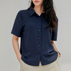 Xiyuliman 여성 포멀 폴로넥 반소매 셔츠