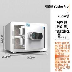 가정용 소형 지문인식 금고 미니 전자 비밀번호 사무실 호텔용, 1단 패널 + 마이크로화이버 가죽 25cm H