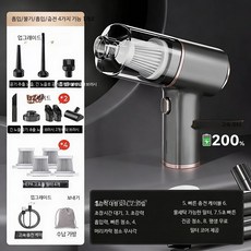 미니 차량용 무선 진공청소기 강력 흡입력 휴대용 핸디 소형 에어건, 플래그십모델 9699999 동력, 필터4개, 단일 모델