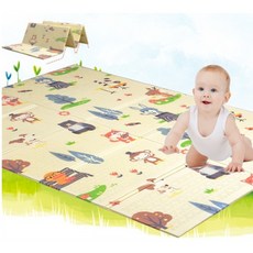 加大XPE兒童折疊遊戲墊 環保無味嬰幼兒爬行墊 寶寶地墊 附收納袋, XPE地墊一個加大款+收納袋