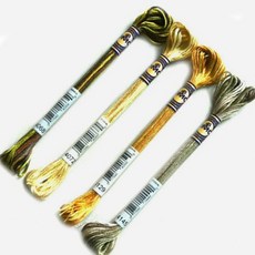 [청라핸즈] DMC 자수실 25번 면사 베리 에이션 (카키 계열), 4068 번, 1개