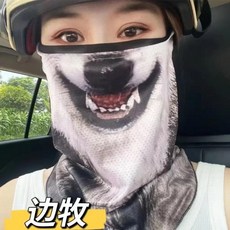 오토바이 풀페이스 방풍 바이커 반다나 후드 스키 넥 페이스 쉴드 모토 헬멧, 1개, 1. ZCM