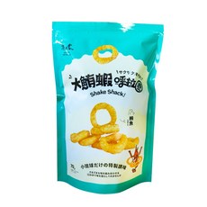 海濤客 大鮪蝦呼拉圈 - 小琉球名產蝦餅零食, 1個, 70g