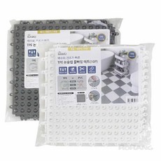 로랑마켓 논슬립 물빠짐 매트 10P 베란다바닥매트, 화이트