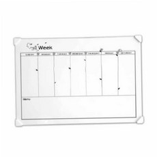 일주일식단표 화이트 주간계획표 주간스케줄표 주간식단표 70x50cm 79000EA 1EA, 본상품