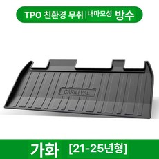 BTR KA4 매트 트렁크 카니발 7인승 바닥 4세대 싱킹매트, 1개, 자화 2021-2025