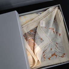 熱帶雨林福寶真絲羊毛圍巾 - 冬季絲毛大方巾辦公室披肩