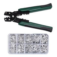 冷壓裸端子套組, 1個, 冷壓裸端子320PCS(附壓線鉗)