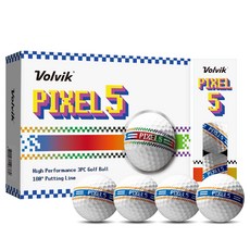 볼빅 골프공 픽셀5 고반발 아트볼 3피스, 블루, 12개입, 3개