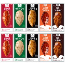 다온햄 소스 통살 닭가슴살 5종 혼합 맛보기, 60개, 100g