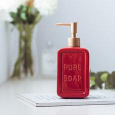 마츠리센 세라믹 욕실 디스펜서, 레드, 1개